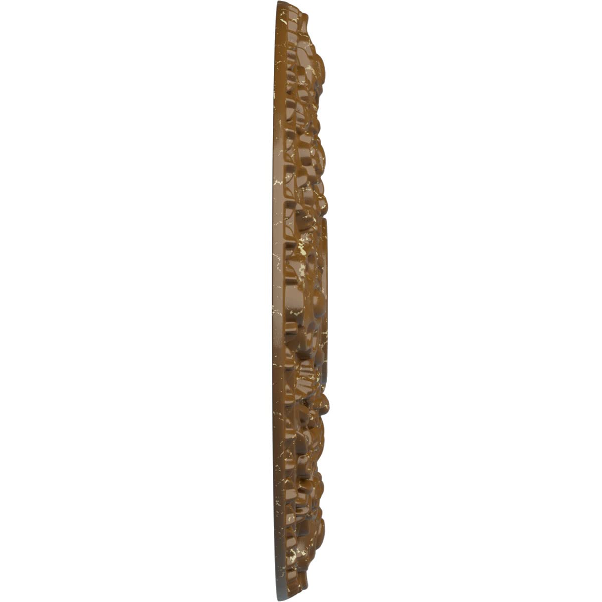 Ekena Millwork Cm18Rostc Rose Ceiling Medallion, Smokey Topaz Crackle