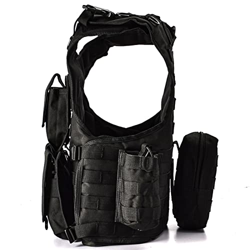 YAKEDA Adjustable Tactical Airsoft Training Vest | Camping, Fishing, Hunting,Gift for Halloween and New Year