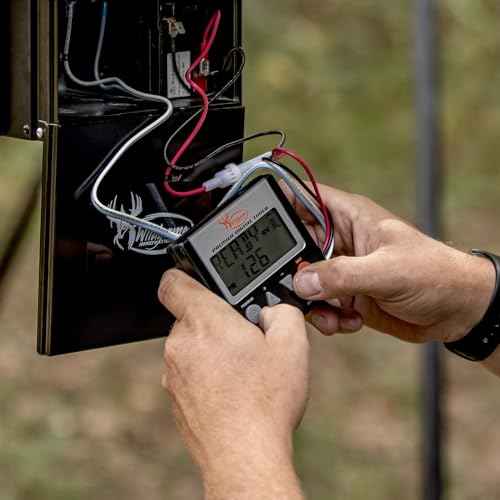 Wildgame Innovations Evolution Feeder 12V Digital Power Control Unit for Deer Hunting | Varmint-Proof Programmable Feeder Kit with 6 Available Feed Times & 30ft Feed Range