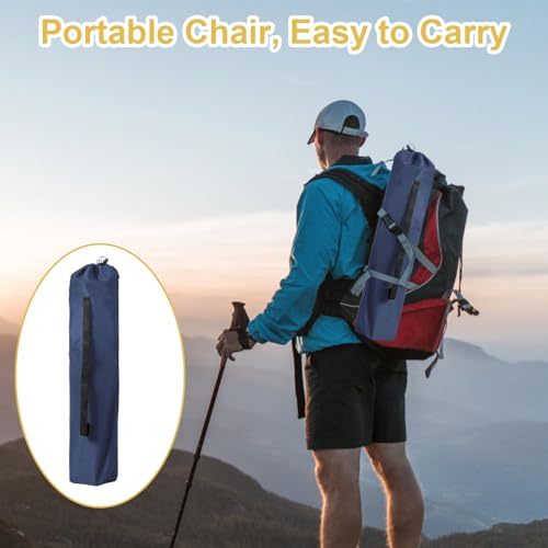 SAILARY Folding Camping Chair with Cup Holder and Cooler Bag, Portable Outdoor Chair for Camping, Fishing, Beach, Picnic, ...