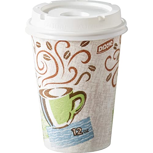 Dixie PerfecTouch 12 oz. Insulated Paper Hot Coffee Cup by GP PRO (Georgia-Pacific), Coffee Haze, 5342CDSBP, 160 Cups Per ...