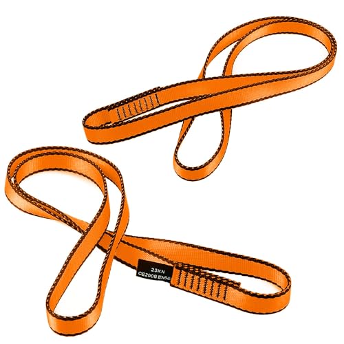 AINIKEY 18MM Nylon Climbing Sling Runner 23KN CE2008/EN566 Rock Climbing Webbing Straps for Outdoor Climbing, Rappelling, ...