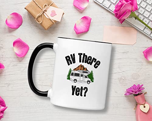 Casitika RV Enthusiast Gifts. RV There Yet Mug. 11 Oz Coffee Mug For Adventure-seeking Camping And Travel Lifestyle.