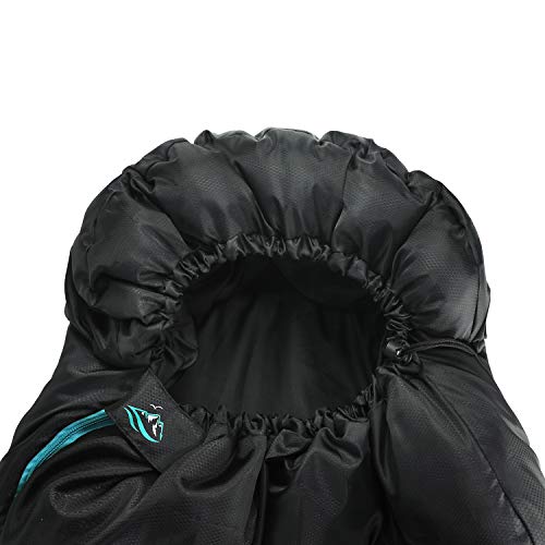 FE Active Camping Sleeping Bag - 3-4 Seasons Extra Long or Lightweight Hooded, Warm Outdoor Compact & Lightweight Sleeping...
