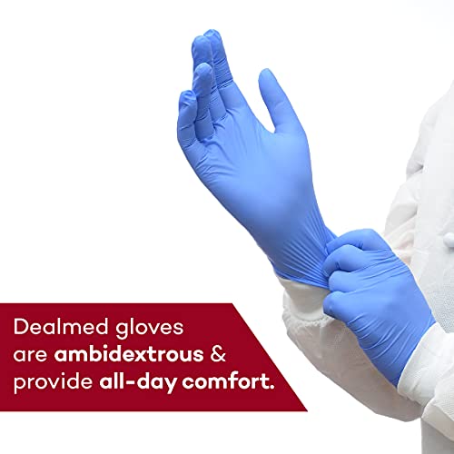 Dealmed Medical Exam Gloves – 2000 Count Medium Nitrile Gloves, Disposable Non-Irritating Latex Free, Multi-Purpose Use fo...