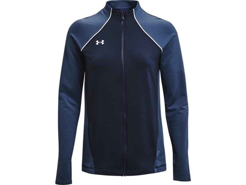 Under Armour Men's Standard Full Zip, Midnight Navy/White