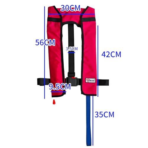 Manual Inflatable Life Jacket,Preserver PFD for Adults,Life Vest for Adult,Supports Weight up to 330 pounds