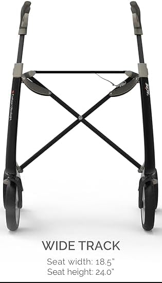 byACRE Carbon Ultralight Rollator - World's Lightest Carbon Rollator - Only 10.6 lbs/for Indoor and Outdoor Use/Foldable and Easy to Travel with (British Racing Green, Wide Track)