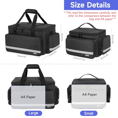 LEFOR·Z Home Health Nurse Bag Medical Bag Empty First Aid Storage with Detachable Divider Medical Supplies Bag for Nursing...