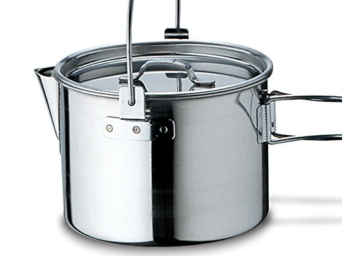 Snow Peak Kettle No. 1 - Stainless Steel Kettle for Outdoor Cooking - Durable Camping Kettle for Camping & Hiking