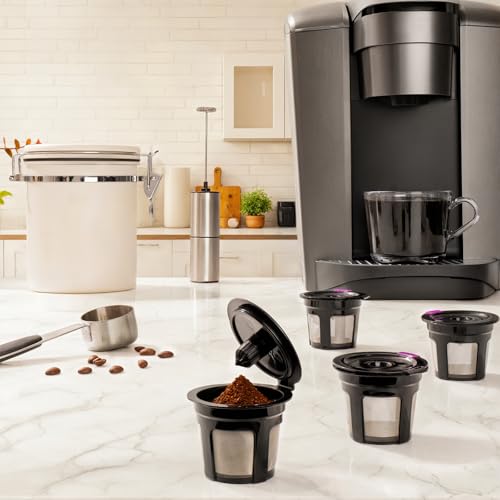 Reusable K Cups for Keurig K Elite, K Classic, K Compact, K Latte, K Duo and All 2.0 & 1.0 Coffee Makers, 2 Pack K Cup Cof...