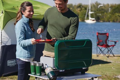 Coleman Classic 3-Burner Propane Camping Stove with InstaStart Ignition, Portable Cooktop with 3 Adjustable Burners & 28,0...