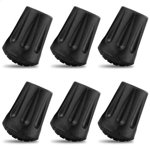 Park Ridge Outfitters Hiking Pole Tips - 6 Pack - Replace Lost or Worn Standard Hiking and Trekking Pole Tips