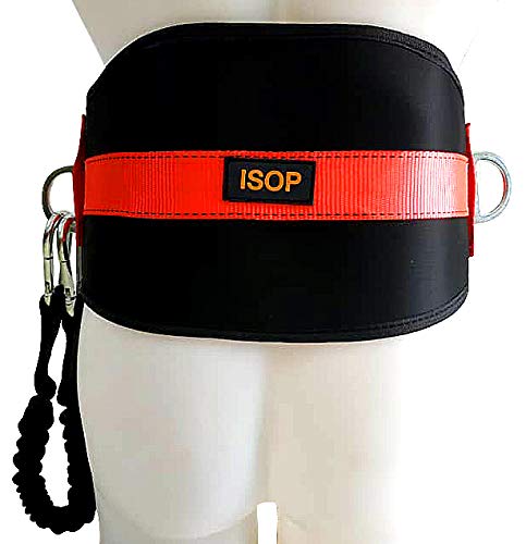 ISOP Safety Rope Ladder 4 Story 32 ft Flame Resistant - Innovative Solution Ladder with Safety Cord & Safety Belt - Reusable Compact & Portable - Weight Capacity up to 2000 Pounds - Certified Ladders
