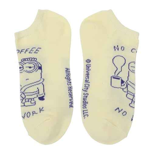 Bioworld Despicable Me Minions Coffee Break Women's 5-Pair Ankle Socks