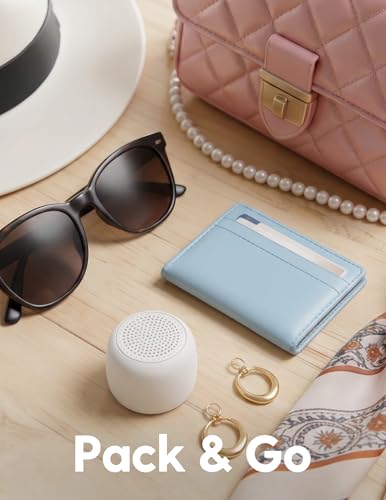 Babelio White Noise Sound Machine for Adults Kids Baby, Mini, 15 Non-looping Sounds, Timer, Memory Function, Easy to Pocket and Travel White