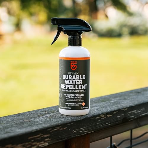 GEAR AID Revivex Durable Water Repellent (DWR) Spray for Restoring Waterproofing on Rainwear, Gore-TEX, Soft Shells, Wader...
