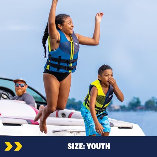Wow Sports Kids Life Jacket, US Coast Guard Approved Life Vest for Fishing, Kyaking, & Boating PFD