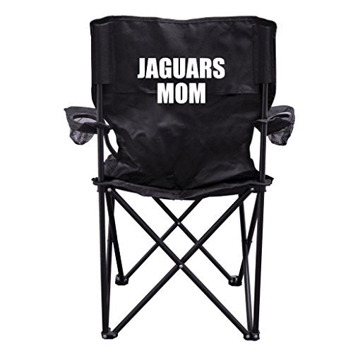 VictoryStore Outdoor Camping Chair - Jaguars Mom Black Folding Camping Chair with Carry Bag