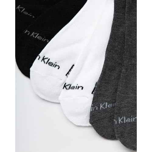 Calvin Klein Mens No Show Socks - 12 Pack Lightweight Breathable Cushioned Athletic Low Cut Socks for Men