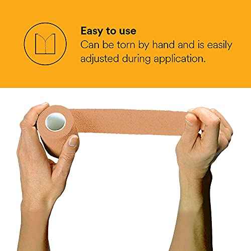 3M¢â Coban¢â NL Non-Latex Self-Adherent Wrap with Hand Tear, 2083, 3 in x 5 yd, 24 Rolls/Case