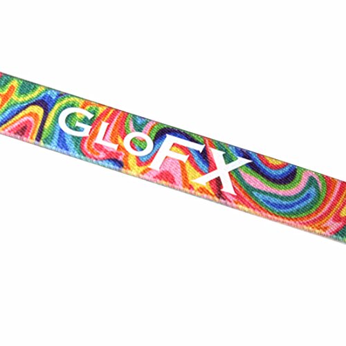 GloFX Kandi Swirl Padded Kaleidoscope Goggles Diffraction Rave Edm Limited Edition Rainbow