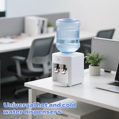 2Pcs Push Button Water Dispenser Easy Install Dual Valve Replacement Spigots for Standard Size Hot Cold Water Coolers