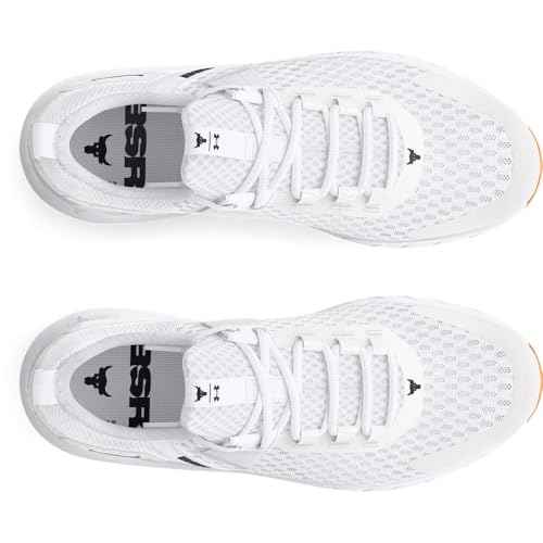 Under Armour Women's Project Rock Blood Sweat Respect 4, (100) White/Distant Gray/Black, 6.5, US