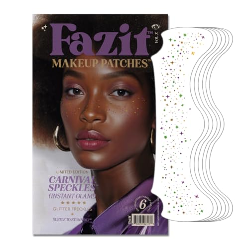 Fazit Makeup Patches - Carnival Speckles - Limited Edition - Glow Up Make-Up Patches - Cute Glitter Makeup Accessories for...