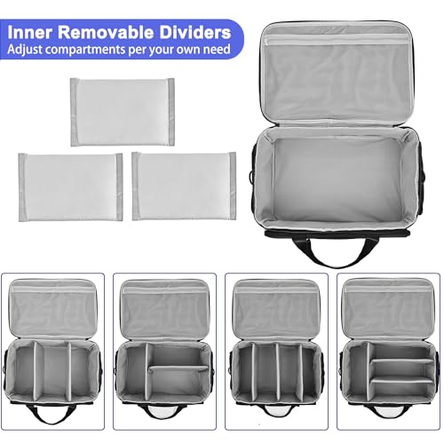 LEFOR·Z Home Health Nurse Bag Medical Bag Empty First Aid Storage with Detachable Divider Medical Supplies Bag for Nursing...