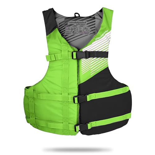 Stohlquist Fit Youth Life Jacket - Coast Guard Approved, High Mobility PFD, Buoyancy Foam, Fully Adjustable for Children A...