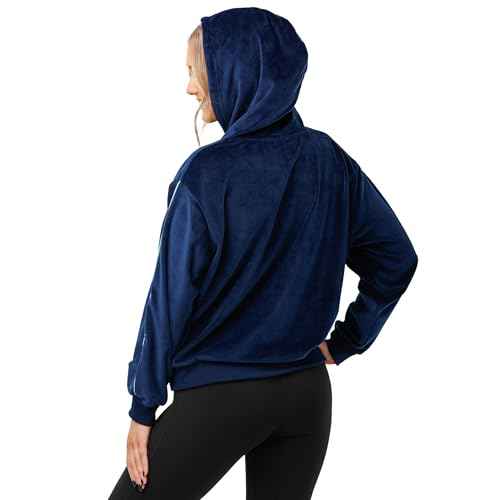 FOCO Women's NHL Team Logo Fashion Velour Hooded Sweatshirt
