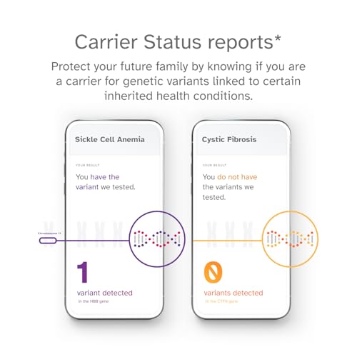 23andMe Health + Ancestry Service: DNA Test Kit, FDA-Authorized Reports, Genetic Test, Health Predispositions, Carrier Sta...