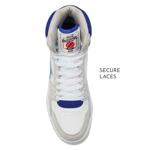 Avia 821 High Top Sneakers for Men, Indoor or Outdoor Mens Basketball Shoes, Size 7 to 16 Retro High Top Shoes Men or Women