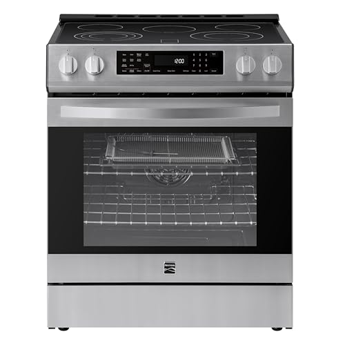 Kenmore 5.6 cu. ft. Front Control Electric Range Oven with 5 Elements - True Convection, Air Fry, Self Clean Oven, Tempera...