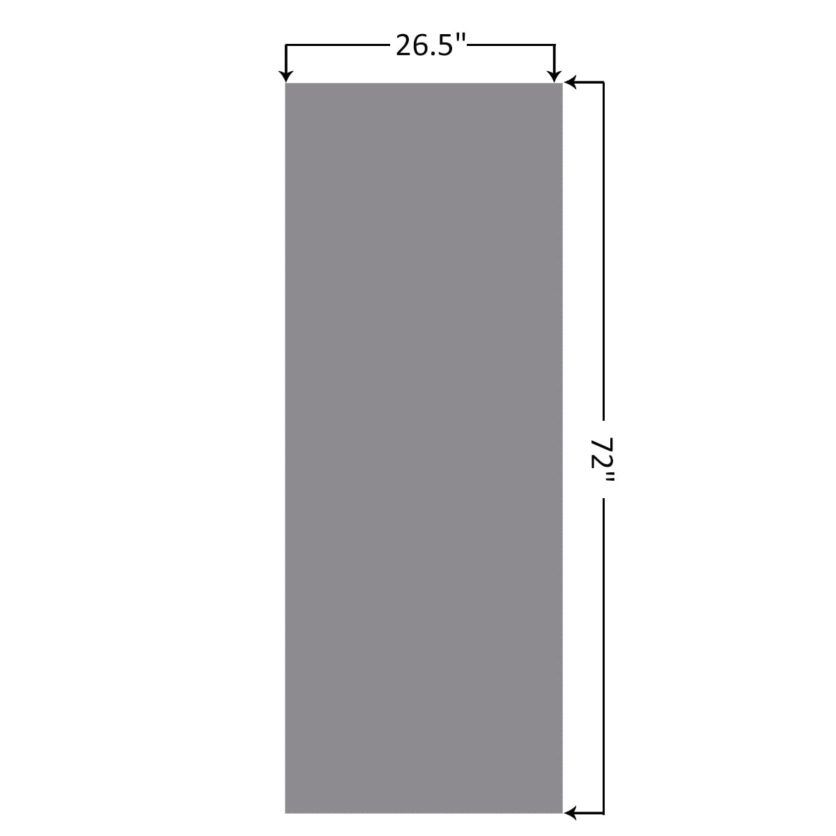 Eunzel Hot Yoga Towel Non Slip Yoga Mat Towel Non-Slip Sweat Absorbent Microfiber Towel for Hot Yoga, Pilates and Workout 72" x 26.5", Dark Grey