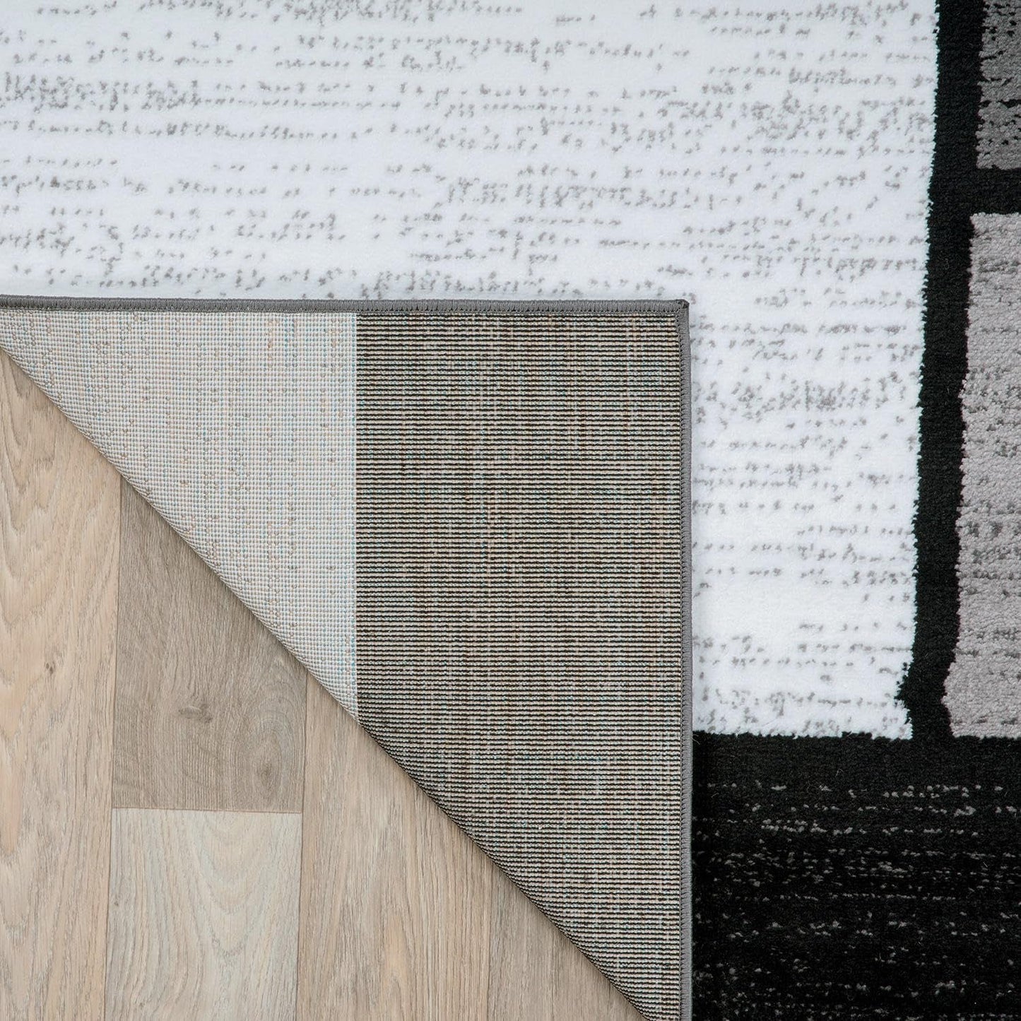 Contemporary Modern Boxes for Home Office,Living Room,Bedroom,Kitchen Non-Shedding Area Rug 7' 10" X 10' 2" Gray