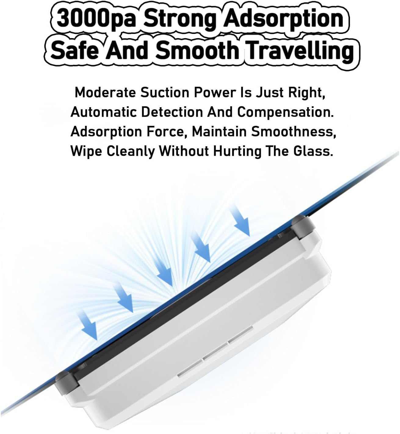 Window Cleaning Robot High Suction Electric Window Cleaner Robot Anti-Falling Remote Control Robot Vacuum Cleaner