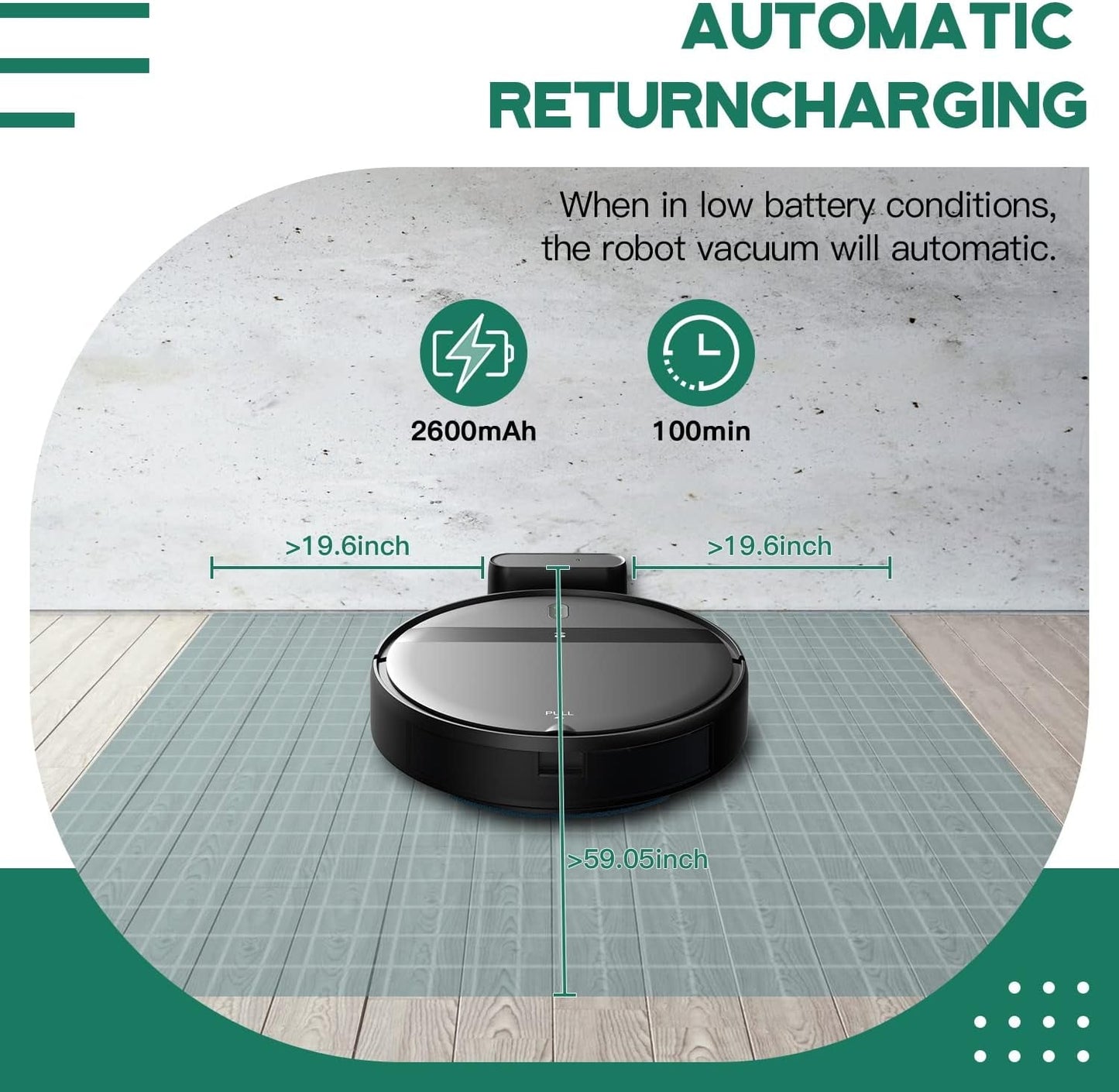 Robot Vacuum and Mop Combo, App/Alexa Control, Smart Robot Vacuum Cleaner, Ultra-Thin, Automatic Recharge Robotic Vacuum Cleaner for Pet Hair/Carpet/Hard Floor