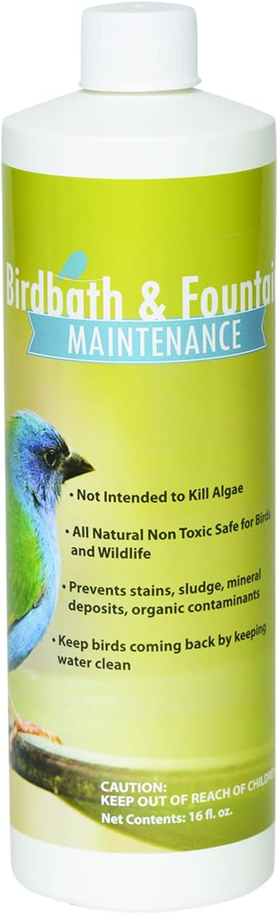 Sanco Bird Bath & Fountain Maintenance, Fast-Acting Enzyme-Based Formula Will Extend The Life of Your Water Feature, Aid i...