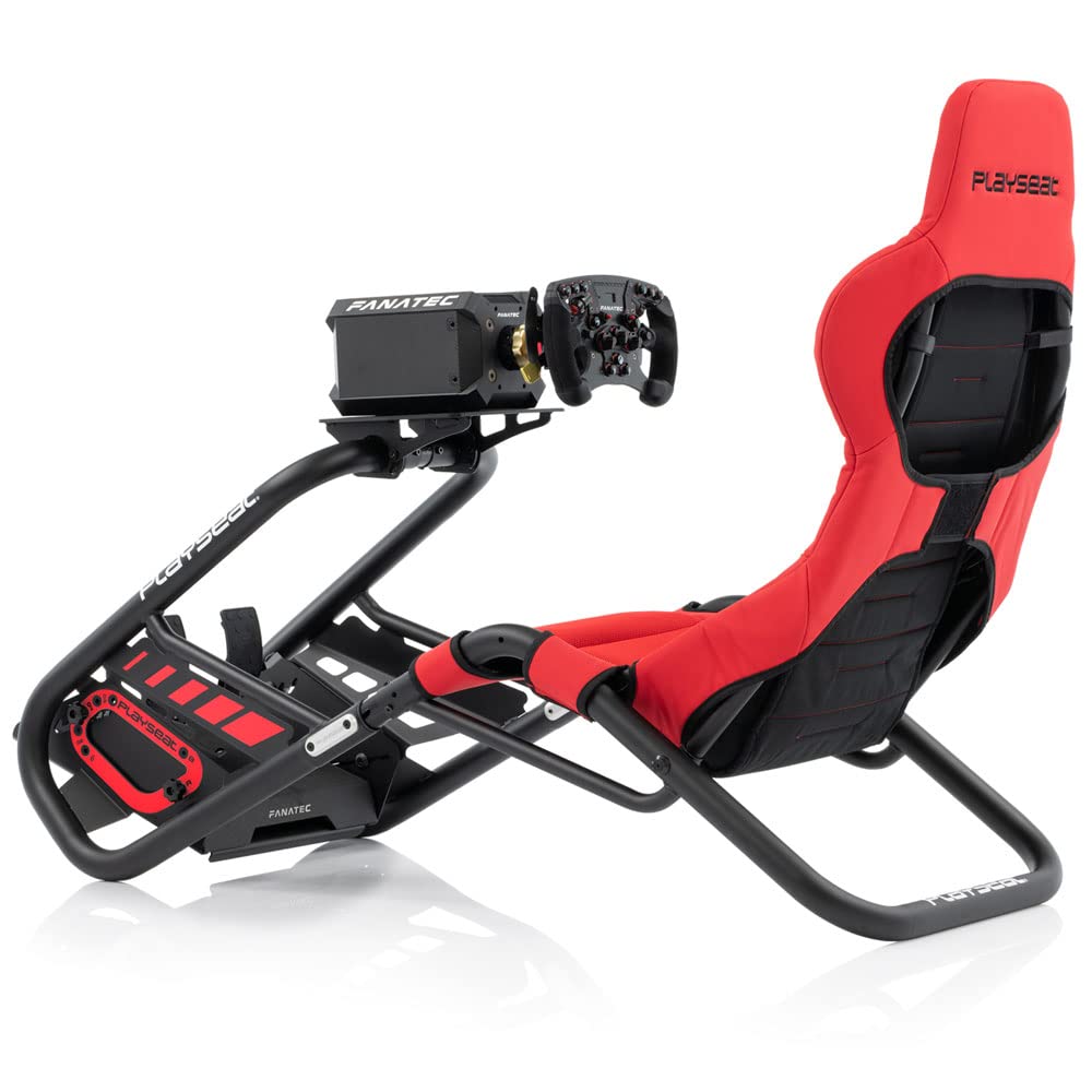 PLAYSEAT Trophy Sim Racing Cockpit | High Performance Racing Simulator Cockpit | Supports Direct Drive | Compatible with All Steering Wheels & Pedals on the Market | Supports PC & Console | Red