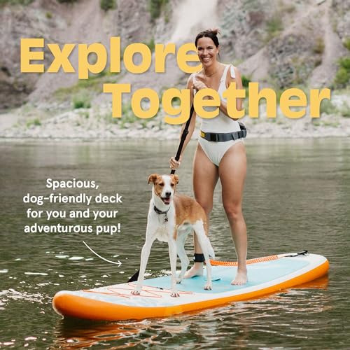 Retrospec Weekender Inflatable Stand Up Paddle Board Includes Paddle, Pump, and Accessories 10’6” Lightweight iSUP, Punctu...