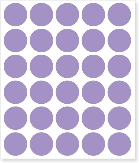 0.75 Inch Removable Color Code Dot Sticker Round Labels,Garage Sale Stickers Price Tags Label Blank Yard Sale Circle Dot Stickers(1050 Pack,Purple)