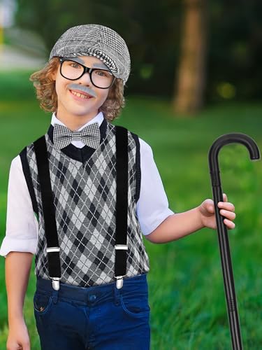 Luces 100th Days of School Costume, Boys Old Man Costume Vest Hat Accessories, Kids 100th Day of School Cosplay Outfit