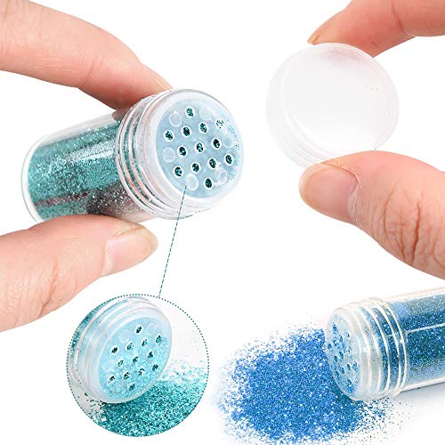Extra Fine Glitter, Set of 24 Colors Nail Arts Face Hair Eye Lip Gloss Makeup Glitter, Slime,Tumbler and Epoxy Resin Craft...