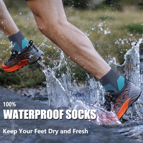 Agdkuvfhd Waterproof Socks Neoprene Unisex Warm Breathable Outdoor Sports Hiking Fishing Wading Crew/Ankle Socks