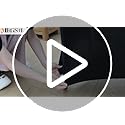 MRGSDL 2Pack 8FT Table Cloth for Rectangular Fitted Events Stretch Champagne Table Covers Washable Spandex Tablecloth Prot...