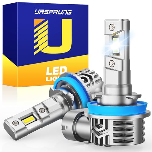Ursprung H11 led Bulbs,900% 40,000LM Brightness H8 H9 Bulbs,6500K Cool White,Plug and Play,Halogen Replacement fog bulb,Qu...