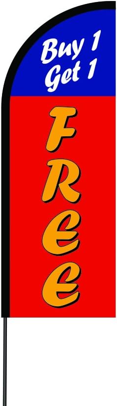 The Curbie Buy One Get One Free Feather Flag Flex Banner Carbon Composite Pole Kit, 14' (I8-GLIC-A61H)