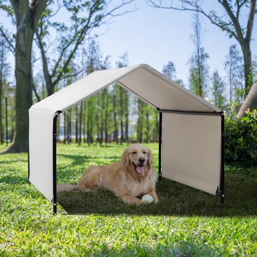 Big Dog Tent,Dog Shade Shelter Outdoor, Extra Large Dog House Outside,Waterproof Weatherproof Doghouse Canopy with Ground ...